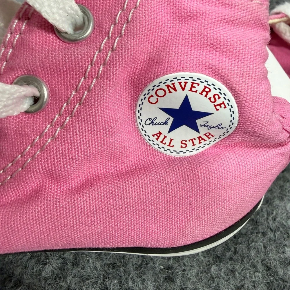 Converse Chuck Taylor All Star High Top Kids Size 8 EUR 25 Pink Canvas EUC